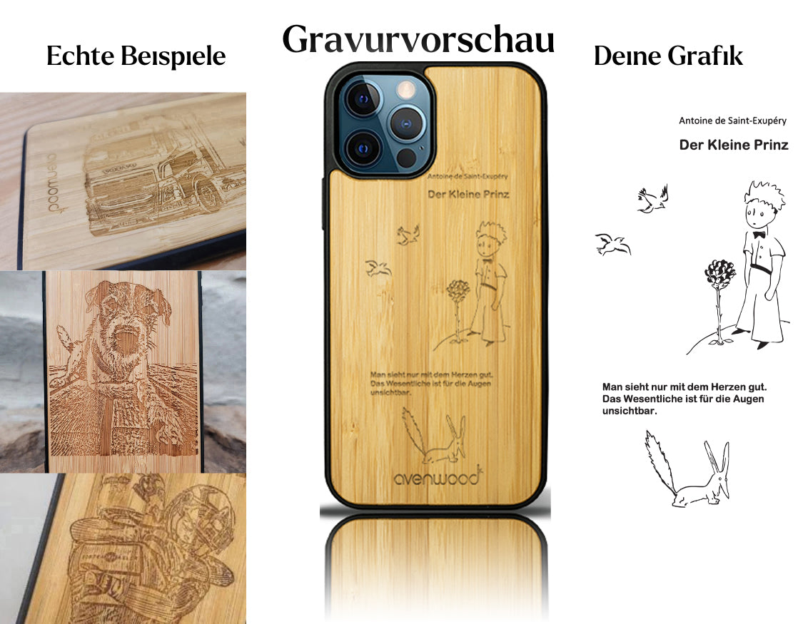 INDIVIDUELL iPhone 12 Pro Max Bambus-Kunststoff